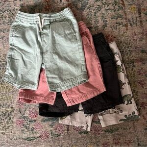 Old Navy Kids Shorts - Light Green, Pink, Black, Dinosaur Print